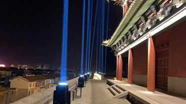 山西朔州雁门关景区亮化灯光